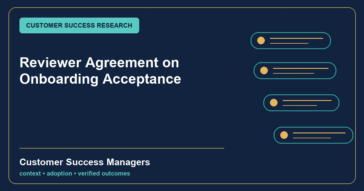 Reviewer Agreement on Onboarding Acceptance topic illustration