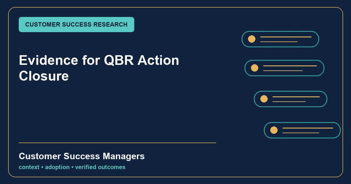Evidence for QBR Action Closure topic illustration